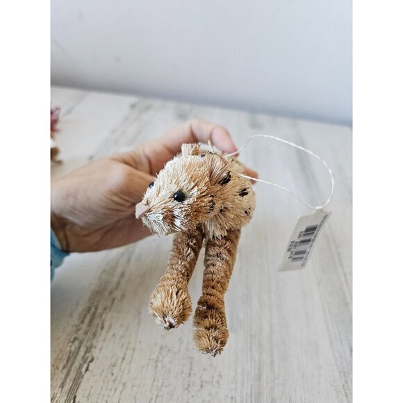 Martha Stewart cheetah Safari ornament bottle brush Xmas tree - Picture 7 of 8